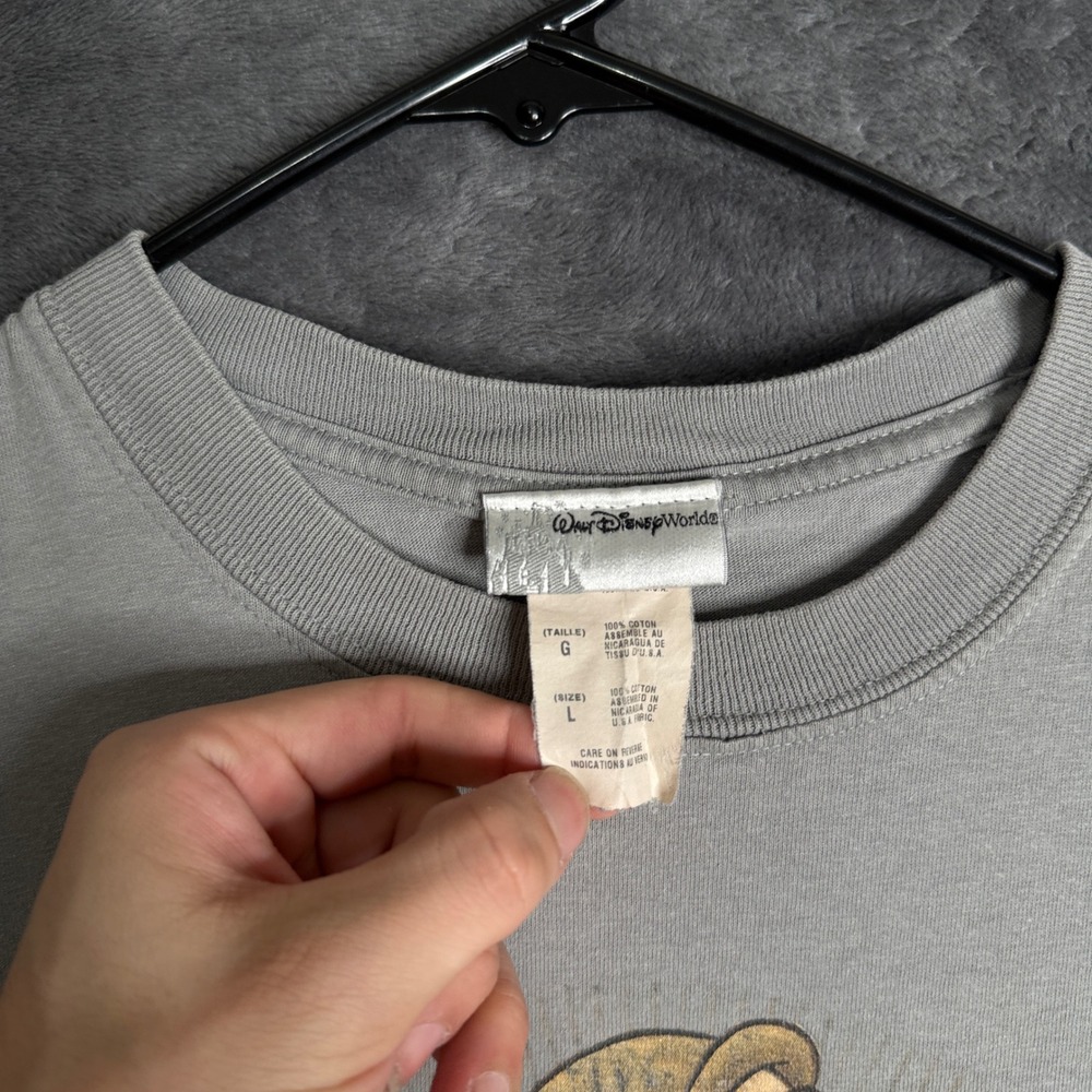 Walt Disney World Grumpy T-Shirt Mens Large Grey Snow White Seven Dwarfs Graphic - Picture 3 of 6